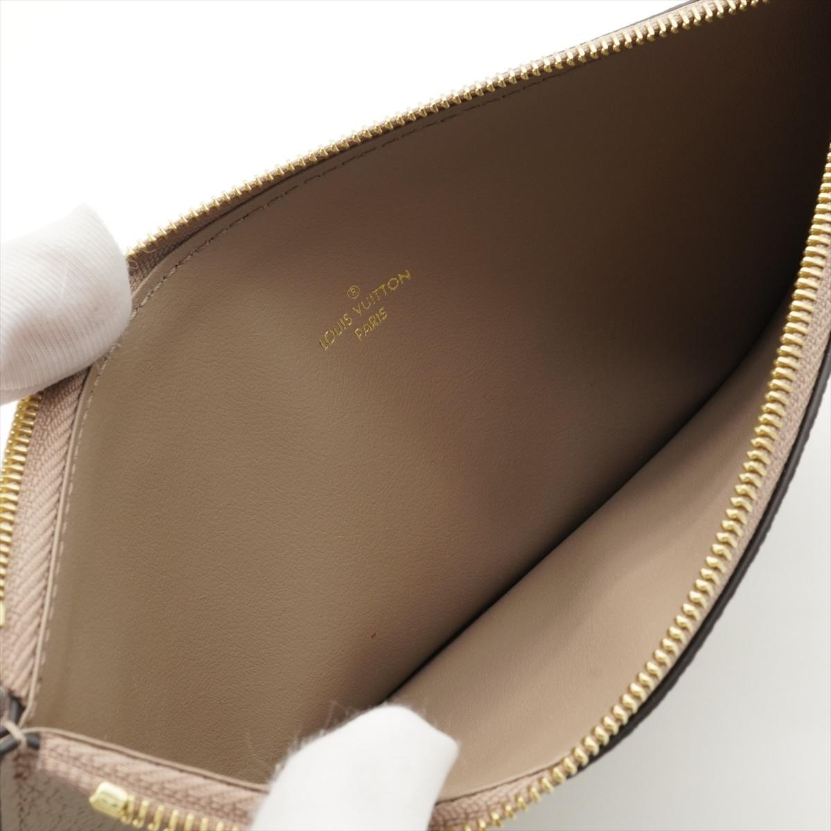 Louis Vuitton Monogram Empreinte Pochette Felicie Tourterelle x Creme For Sale 9