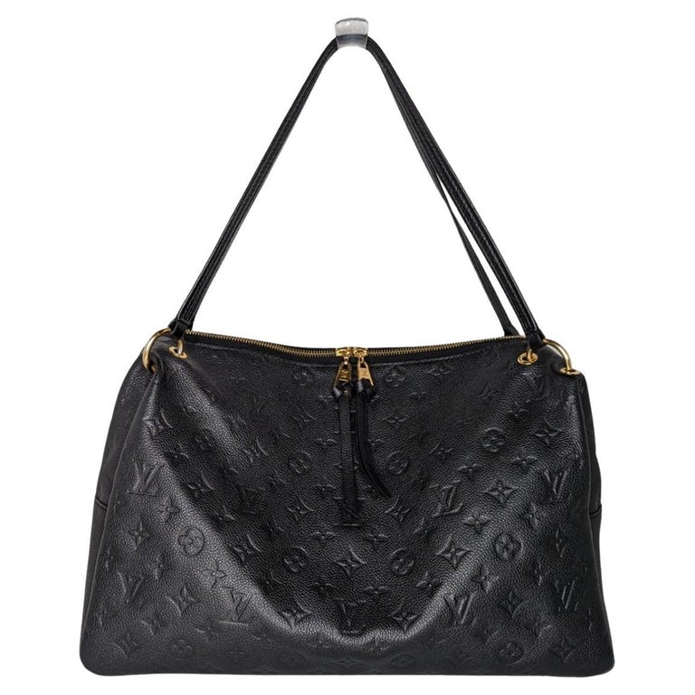 CarryAll MM Bag - Luxury Monogram Empreinte Leather Grey