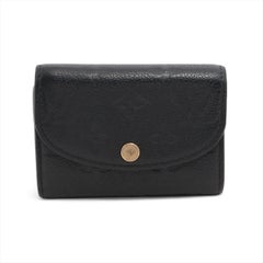 Louis Vuitton Monogram Empreinte Rosary Coin Purse Noir