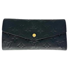 Louis Vuitton Monogram Empreinte Sarah Wallet Black