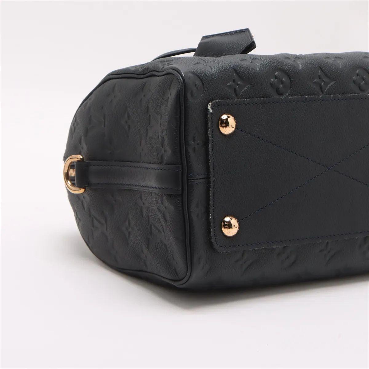 Louis Vuitton Monogram Empreinte Speedy 25 Black For Sale 1