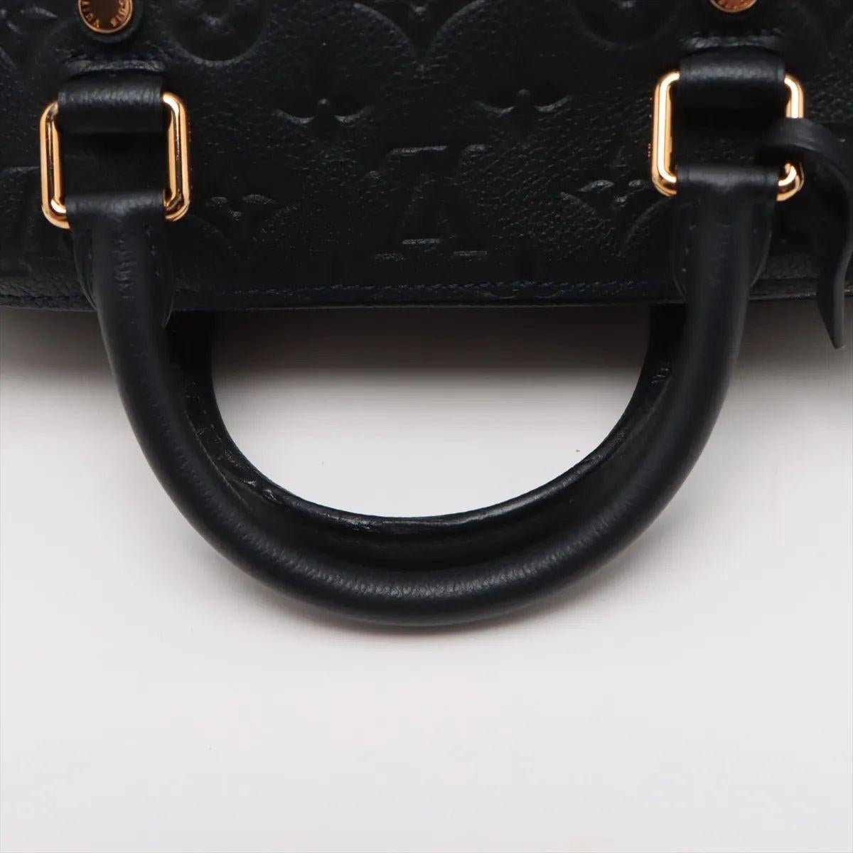 Louis Vuitton Monogram Empreinte Speedy 25 Black For Sale 2