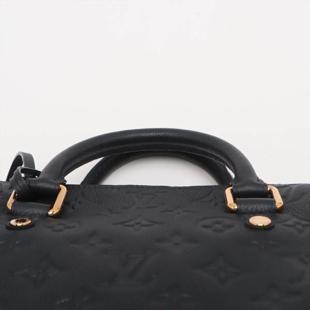 Louis Vuitton Monogram Empreinte Speedy 25 Black For Sale 3