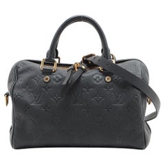 Louis Vuitton Monogram Empreinte Speedy Bandouliere 25 Nero