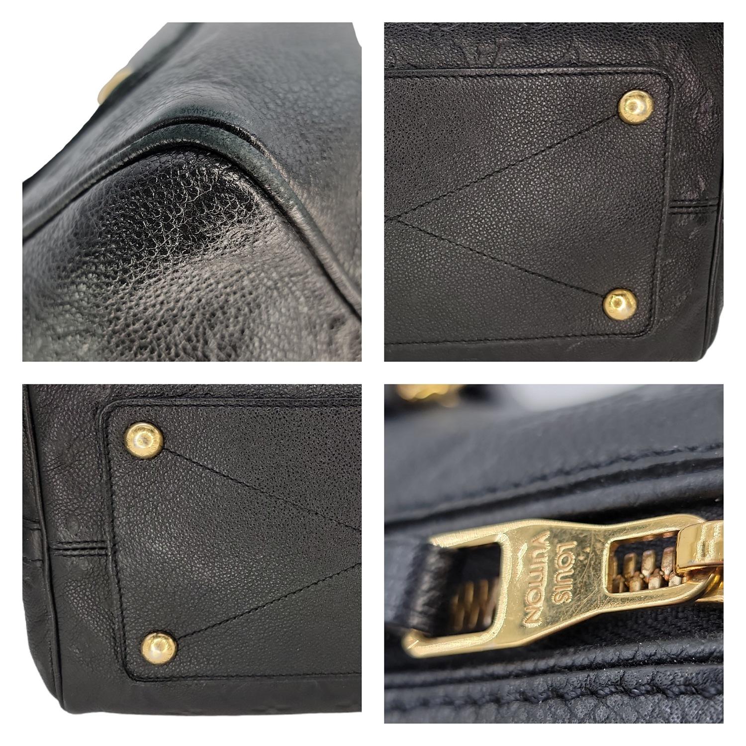 Louis Vuitton Monogram Empreinte Speedy Bandouliere 30 Bag For Sale 6