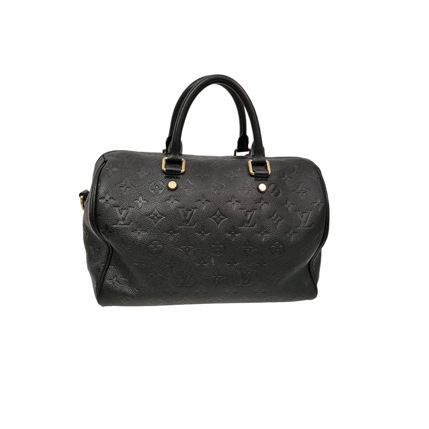 Louis Vuitton Monogram Empreinte Speedy Bandouliere 30 Bag In Good Condition For Sale In Scottsdale, AZ