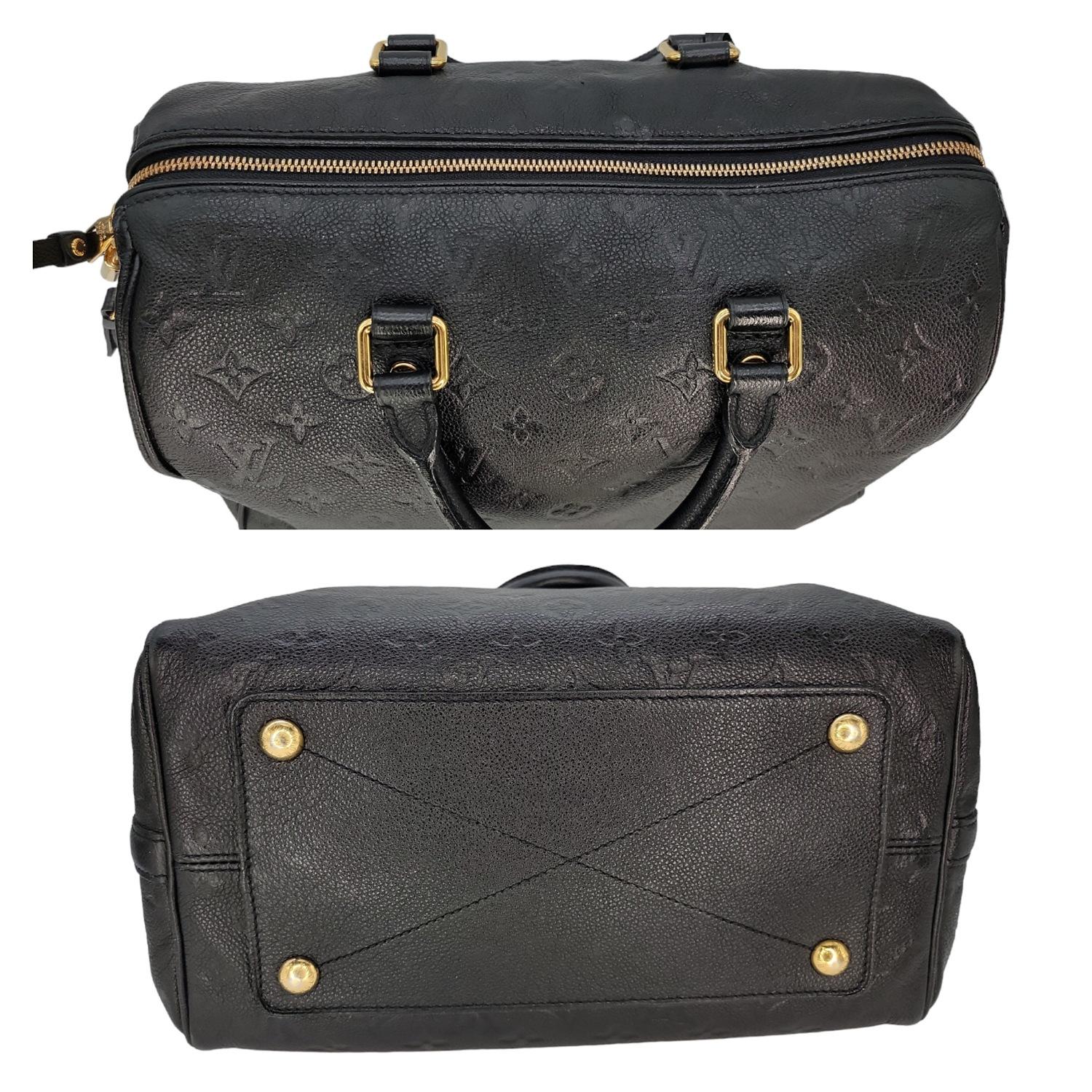 Louis Vuitton Monogram Empreinte Speedy Bandouliere 30 Bag For Sale 1
