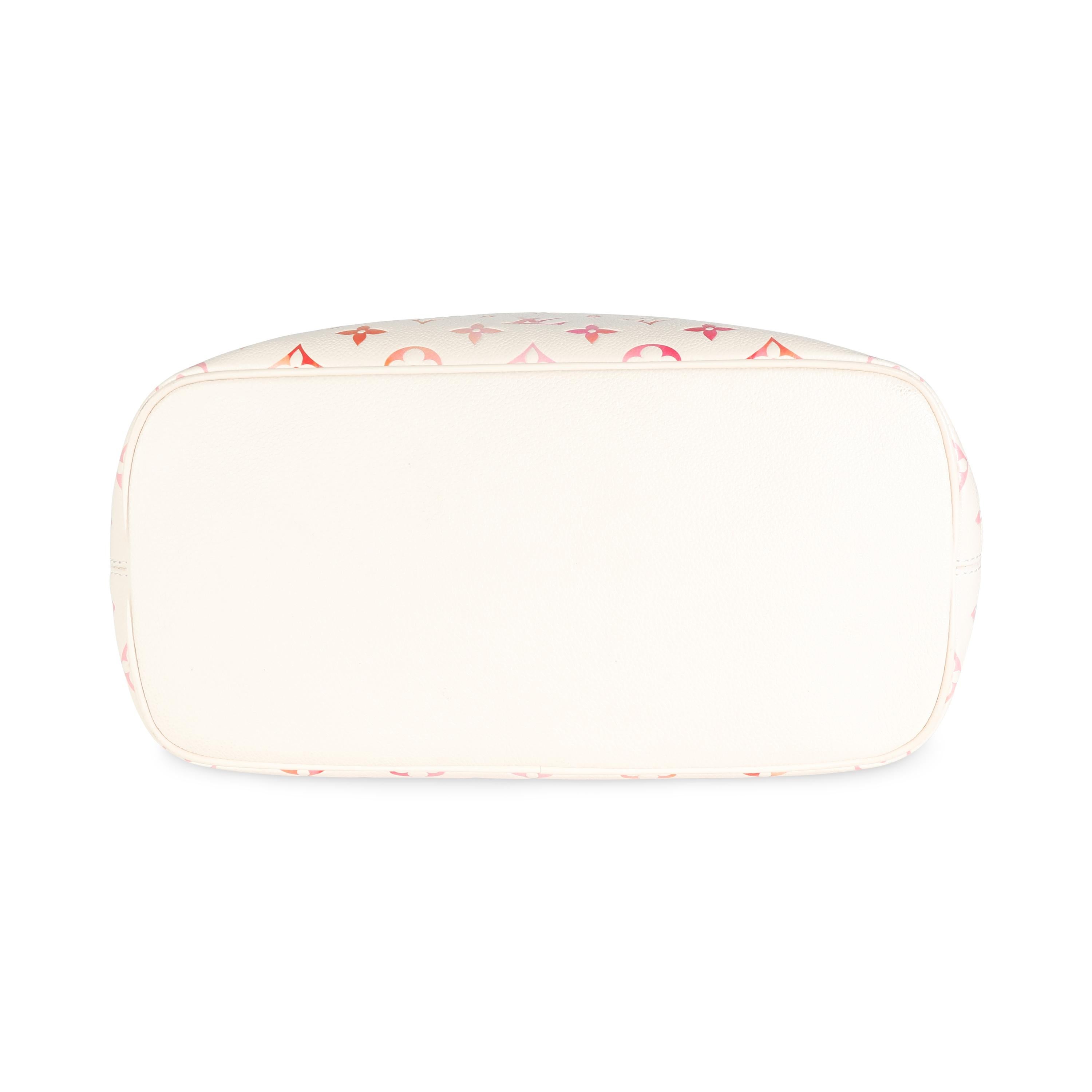 Louis Vuitton Monogram Empreinte Sunrise Aquarelle Neverfull MM For Sale 2