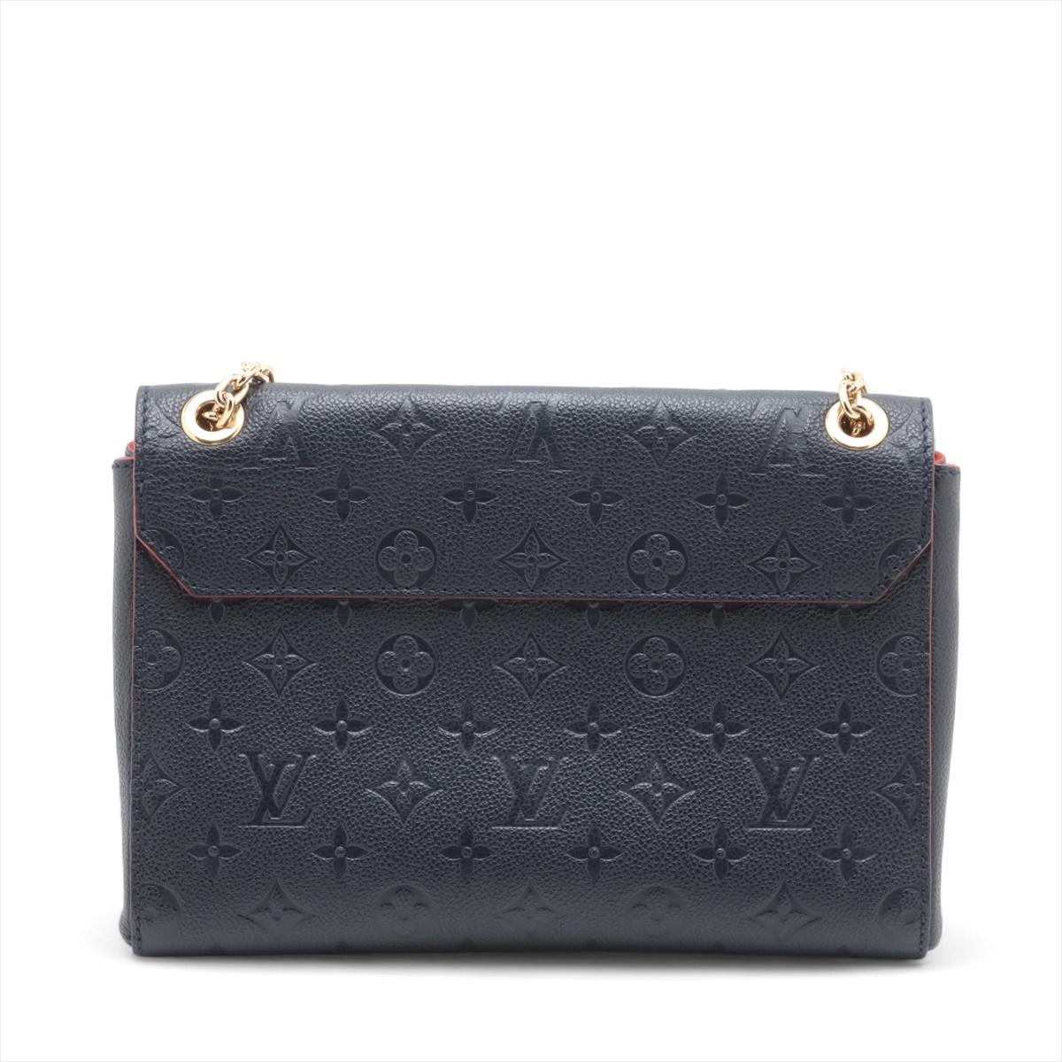 Louis Vuitton Monogram Empreinte Vavin PM Marine Rouge * PREORDER * (Schwarz) im Angebot