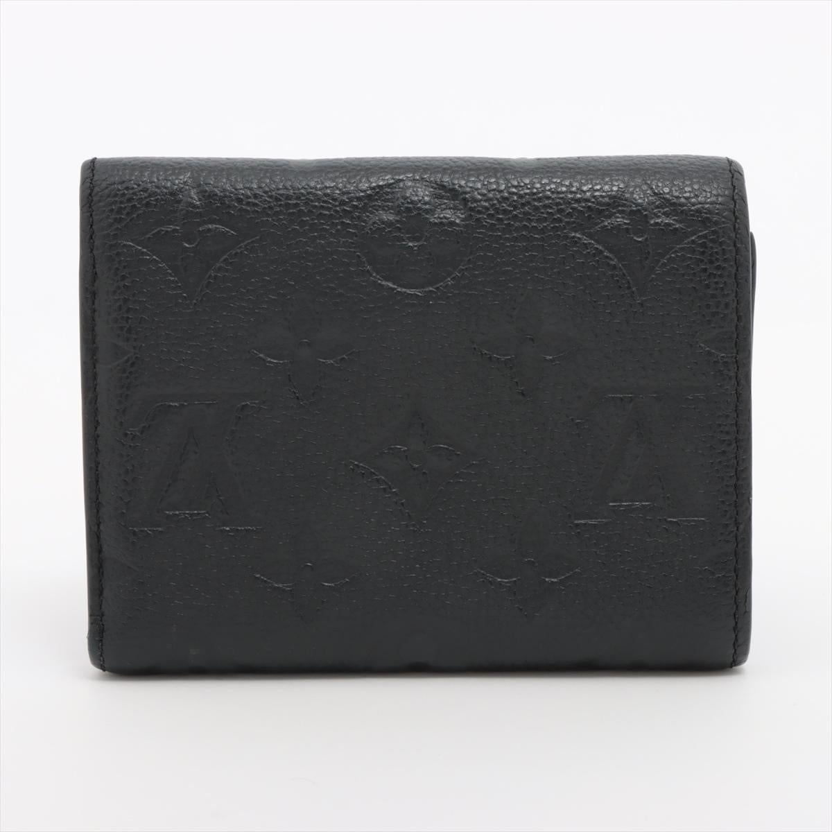 Louis Vuitton Monogram Empreinte Victorine Wallet Black In Good Condition In Humacao, PR