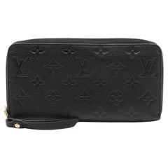 Louis Vuitton Monogram Empreinte Zippy Wallet Black