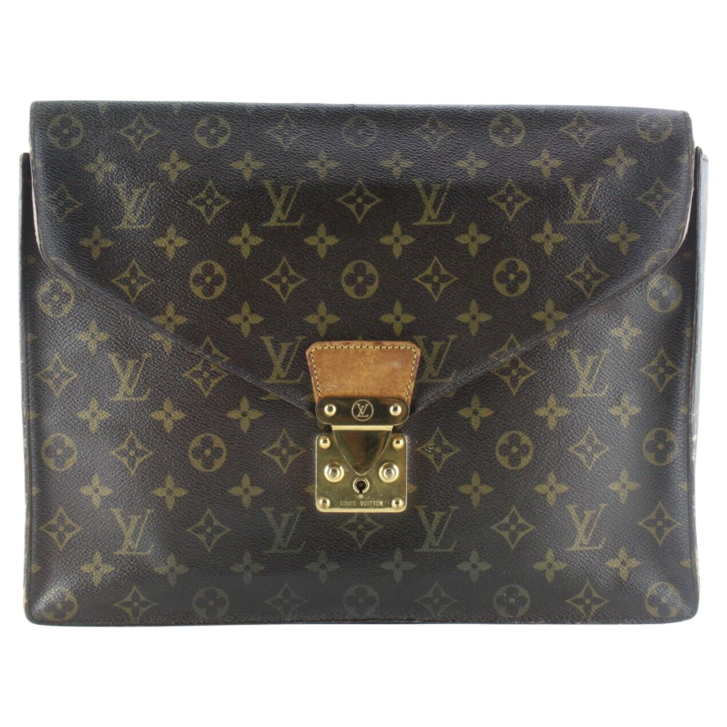 Louis Vuitton Monogram Envelope Serviette Porte Document Senateur 2LV419C