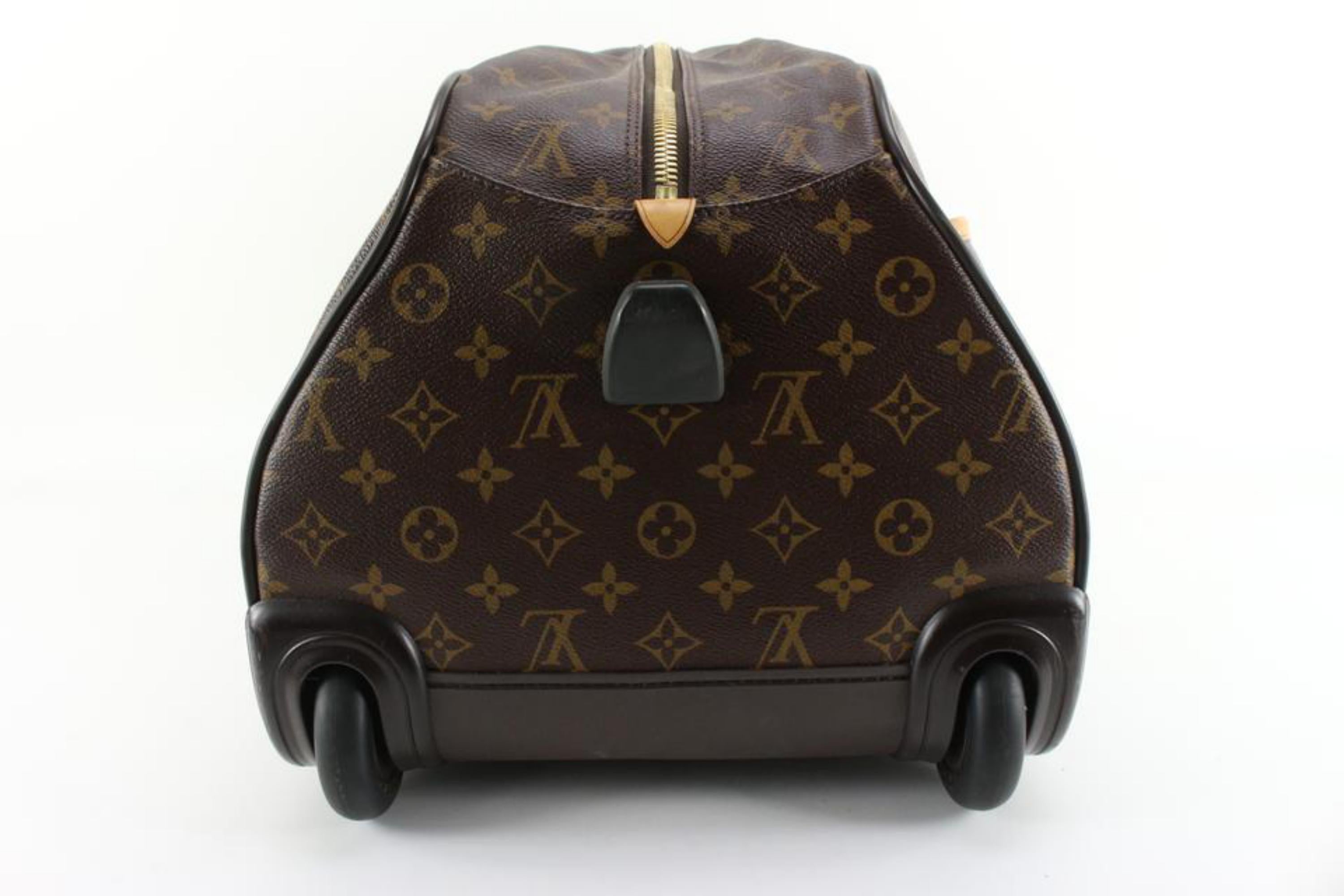 Women's or Men's Louis Vuitton Monogram Eole 50 Convertible Rolling Duffle 44lz811s