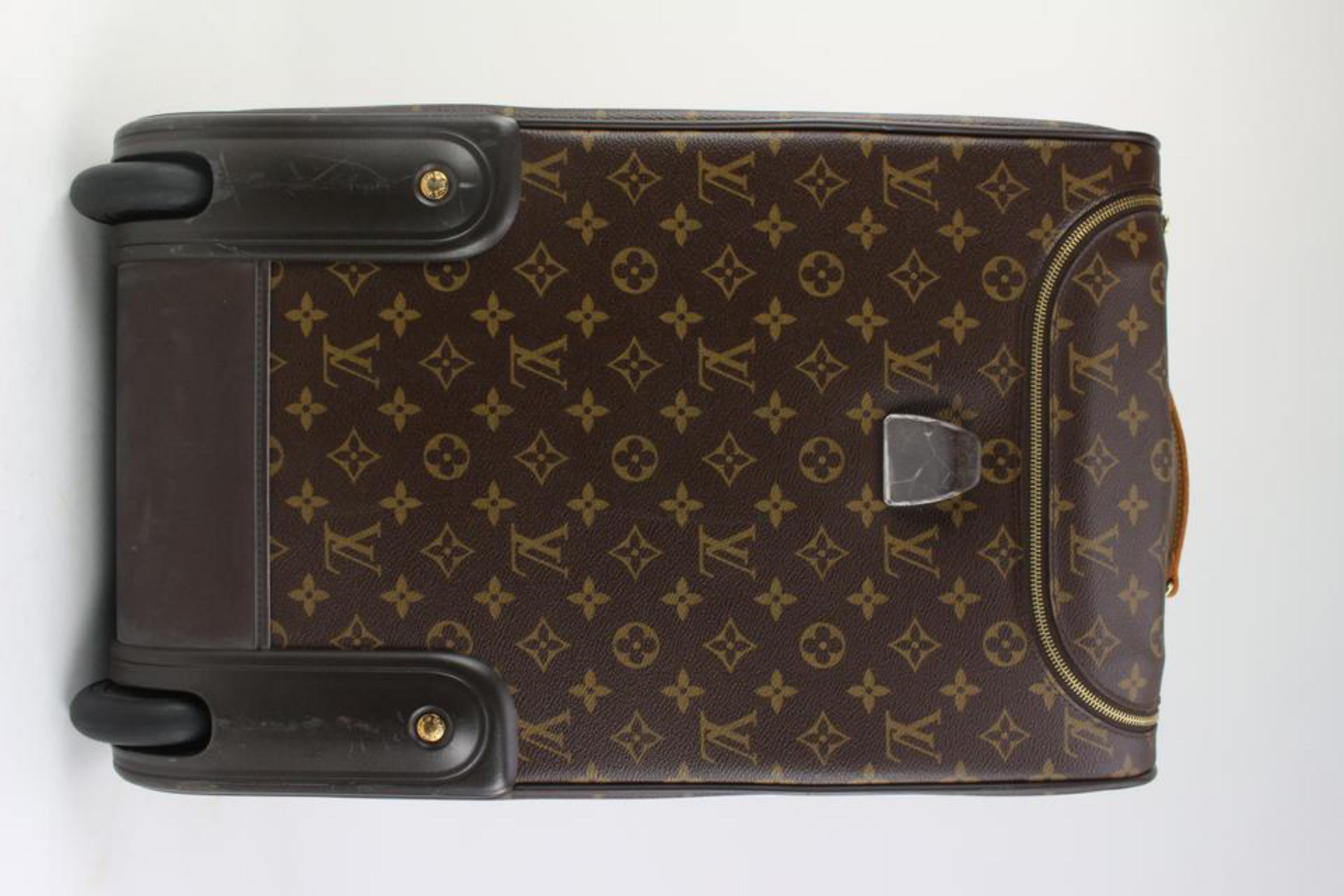 Louis Vuitton Monogram Eole 50 Rolling Luggage Convertible Duffle 3LVJ0119