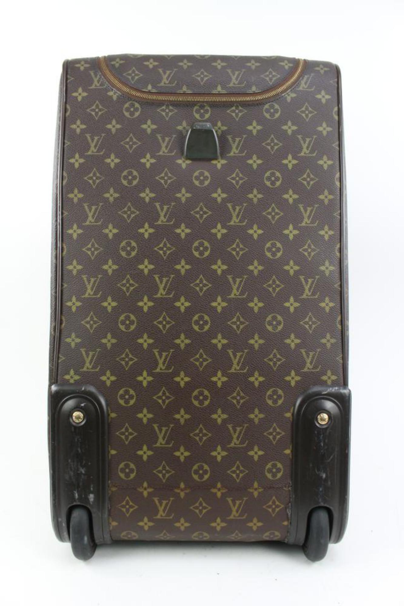 Women's or Men's Louis Vuitton Monogram Eole 60 Rolling Luggage Convertible Duffle 2LV52a