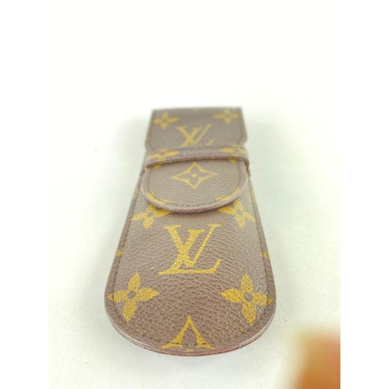 Louis Vuitton Monogram Etui Pen Case 14LVS128 In Good Condition For Sale In Dix hills, NY