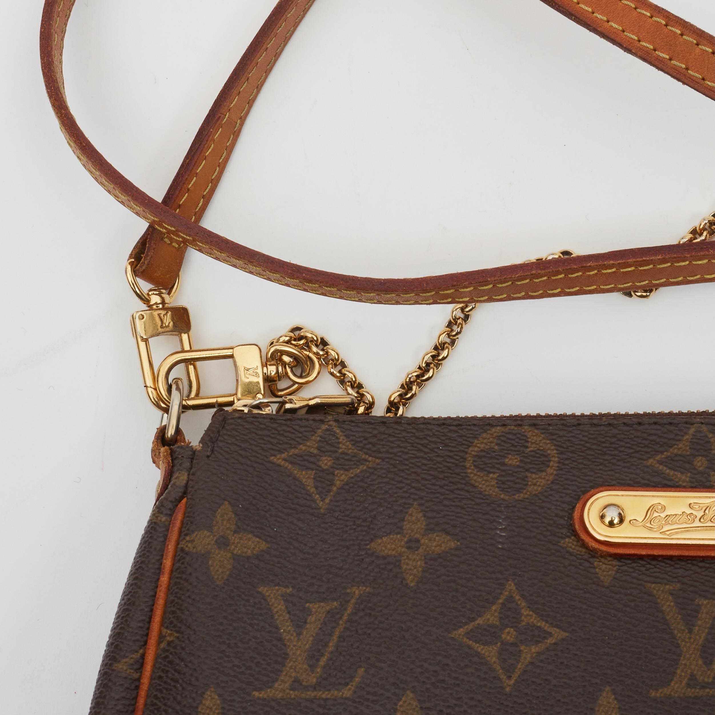 Louis Vuitton Monogram Eva Clutch Shoulder Bag (2010) For Sale 5