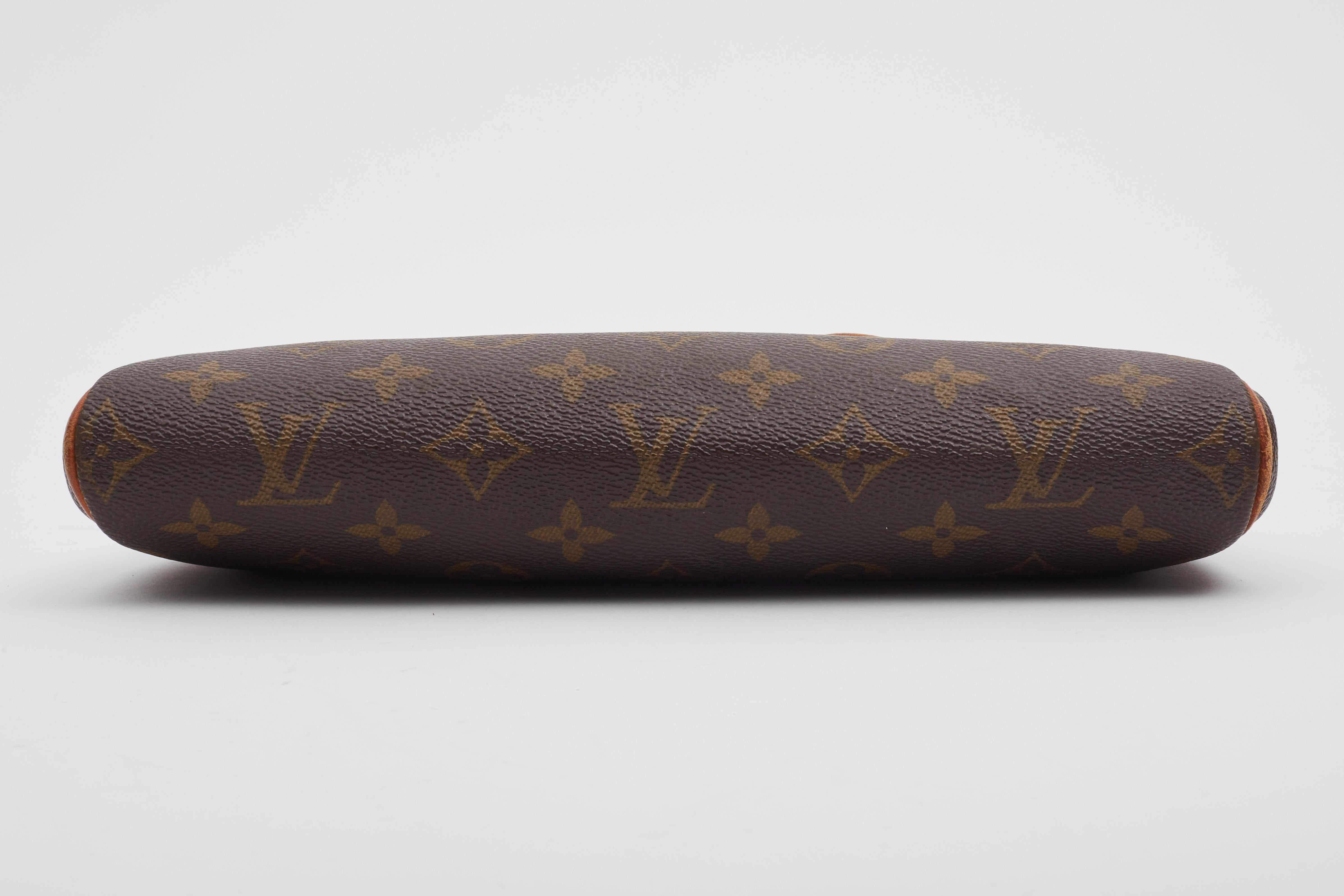 Black Louis Vuitton Monogram Eva Clutch Shoulder Bag (2010) For Sale
