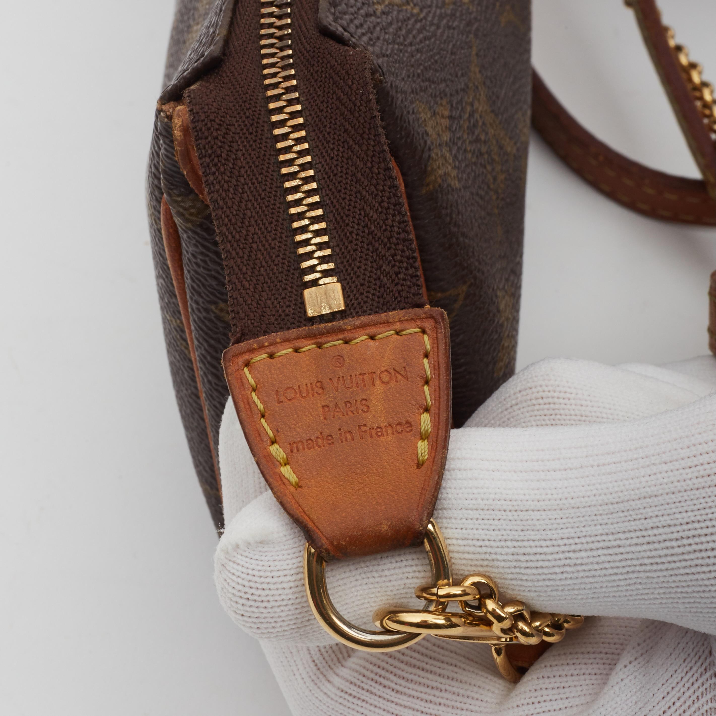 Louis Vuitton Monogram Eva Clutch Shoulder Bag (2010) For Sale 1