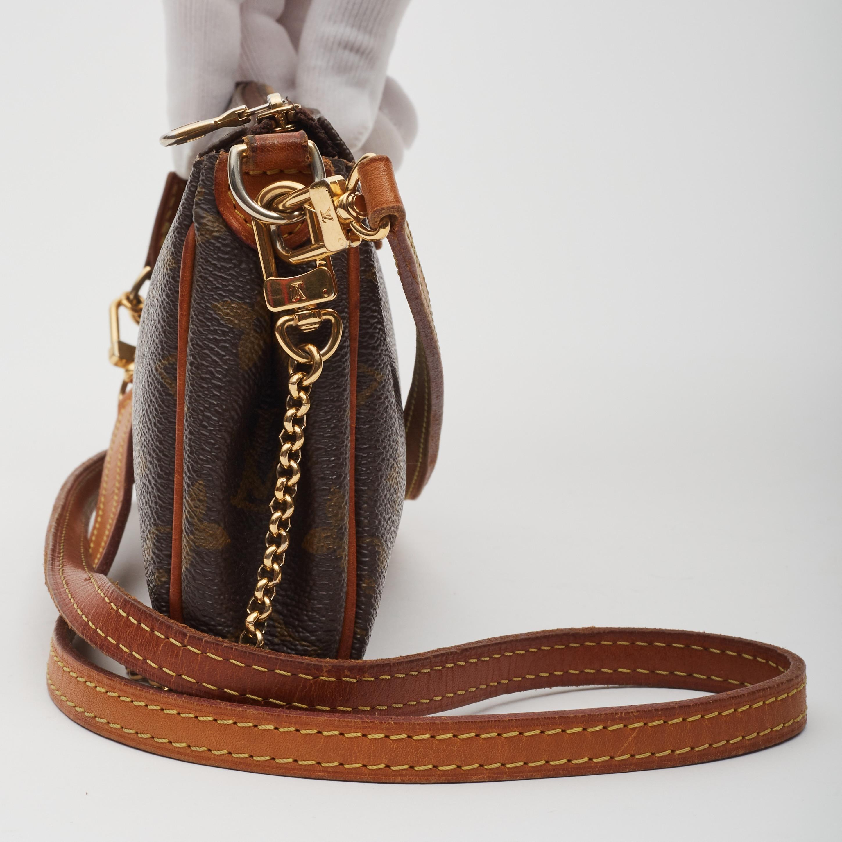 Louis Vuitton Monogram Eva Clutch Shoulder Bag (2010) For Sale 2