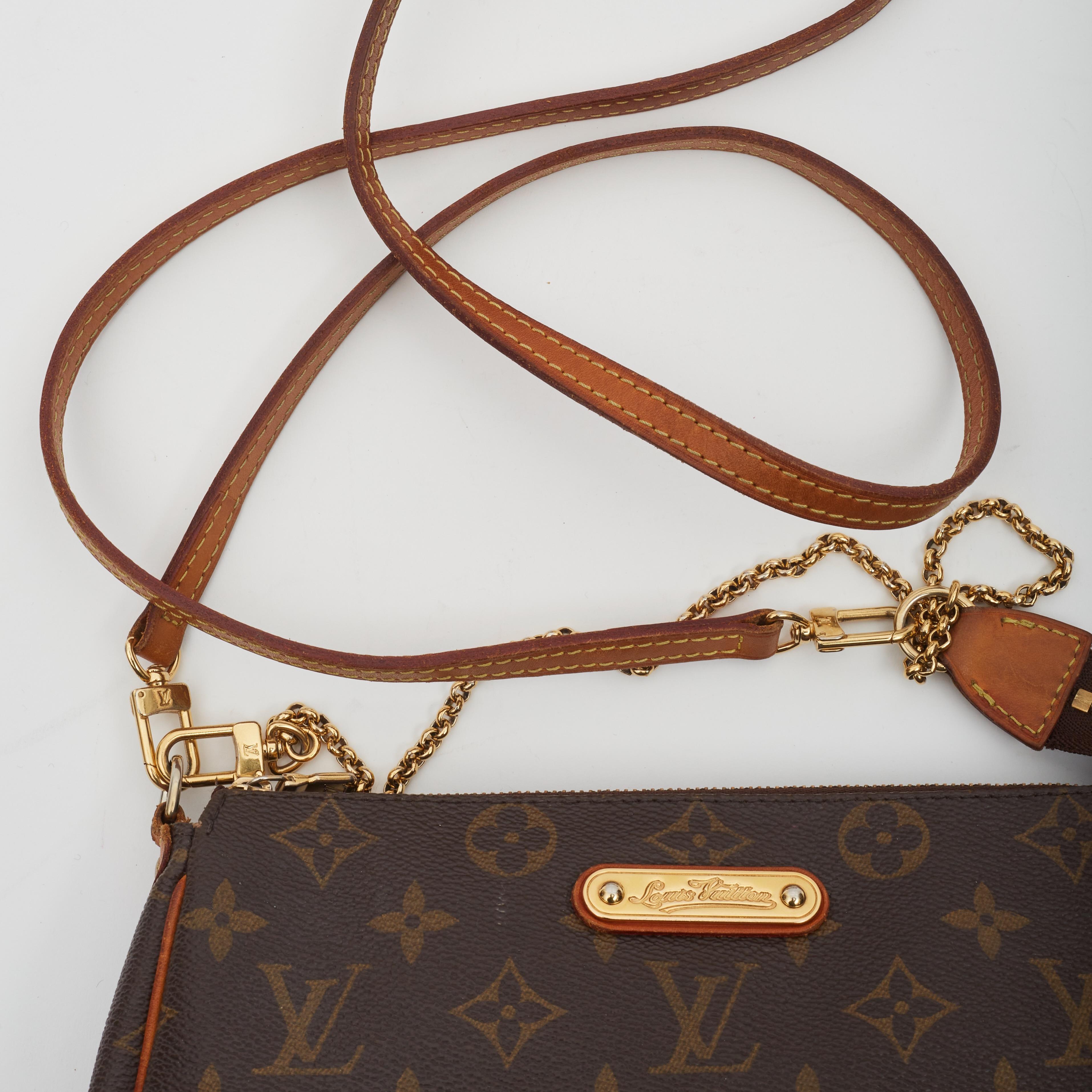 Louis Vuitton Monogram Eva Clutch Shoulder Bag (2010) For Sale 3