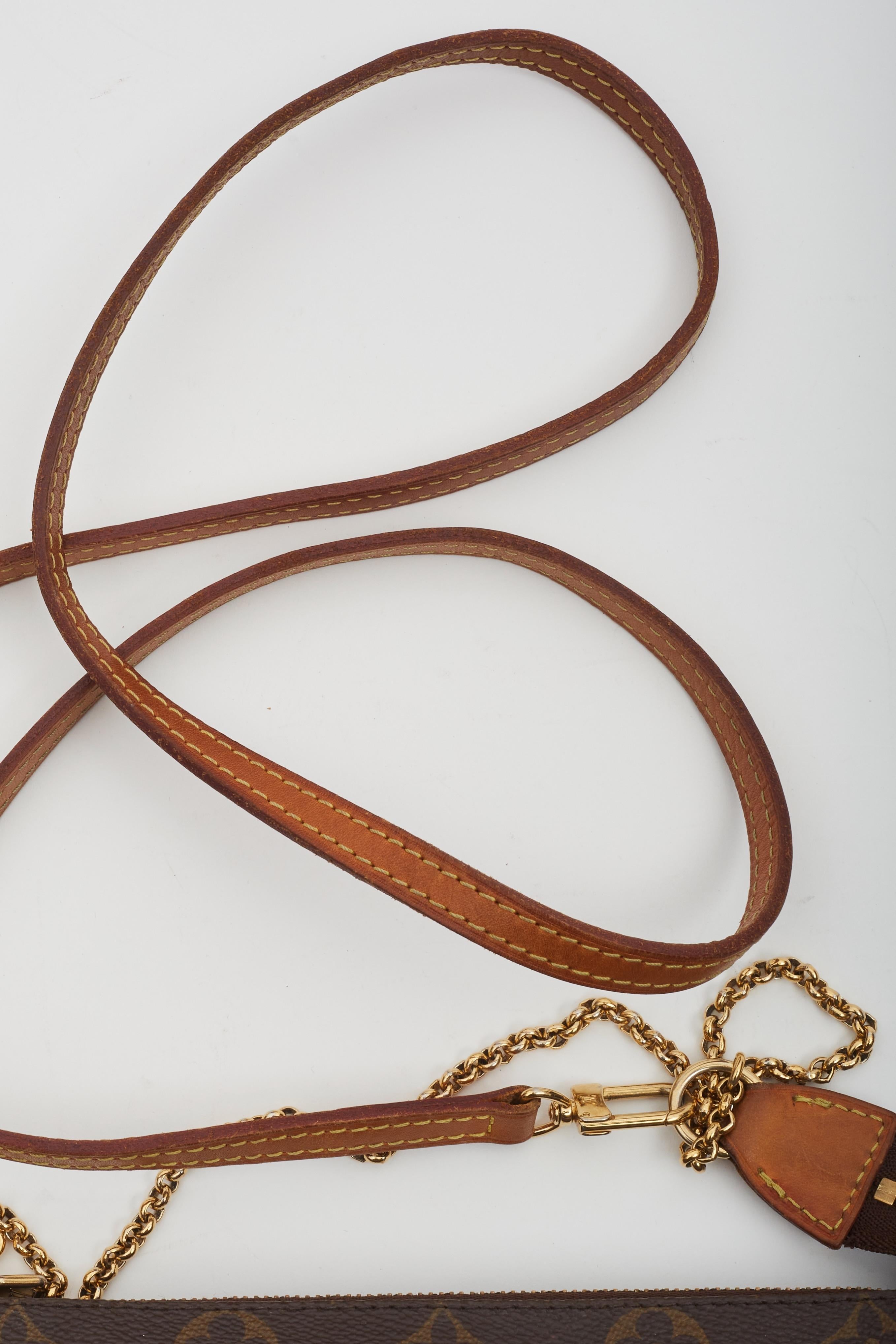 Louis Vuitton Monogram Eva Clutch Shoulder Bag (2010) For Sale 4