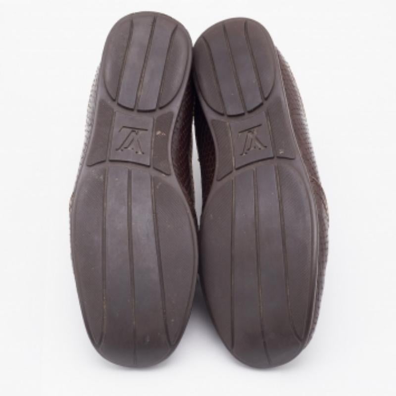 Louis Vuitton Monogram Fabric & Python Embossed Leather Low Top Sneakers Size 37 For Sale 3