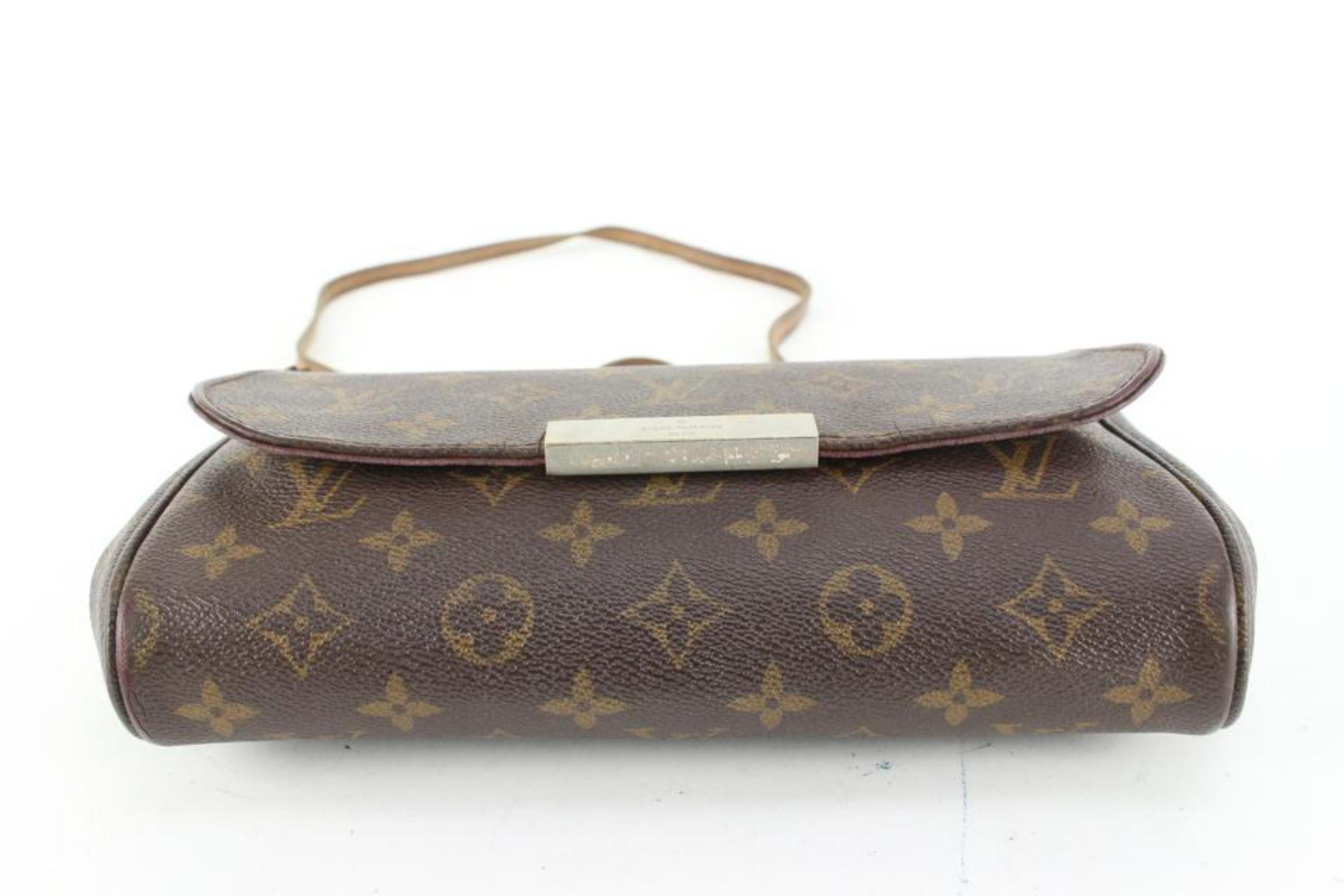 Gray Louis Vuitton Monogram Favorite MM 2way Crossbody Flap Bag 4lk53s For Sale