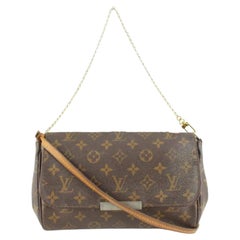 Louis Vuitton Monogram Favorite MM 2way Crossbody Klappentasche mit Monogramm 4lk53s