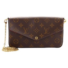 Used LOUIS VUITTON MONOGRAM FELICIE POCHETTE lv 2021