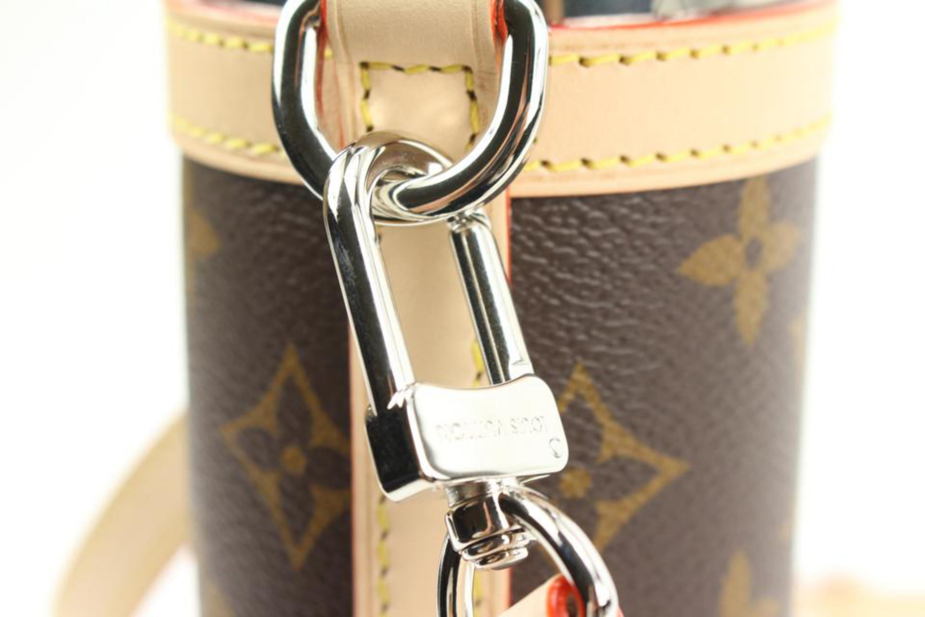 Femenino o masculino Monograma Louis Vuitton Flask Titular Termo con Estuche Botella de Agua 78lk524s en venta