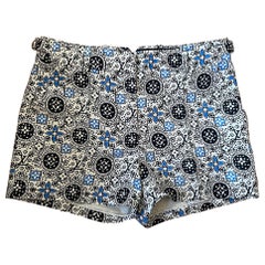 Louis Vuitton Monogram Floral Print Shorts in Blue, Black and White