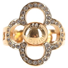 Louis Vuitton Monogram Flower Power Crystal Ring