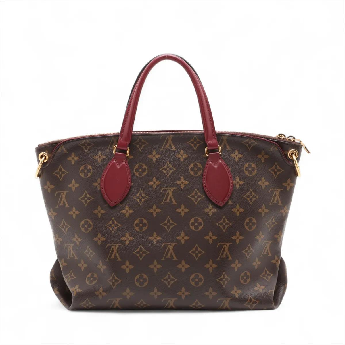 Nero Louis Vuitton Monogram Flower Zipped Tote Bag MM in vendita