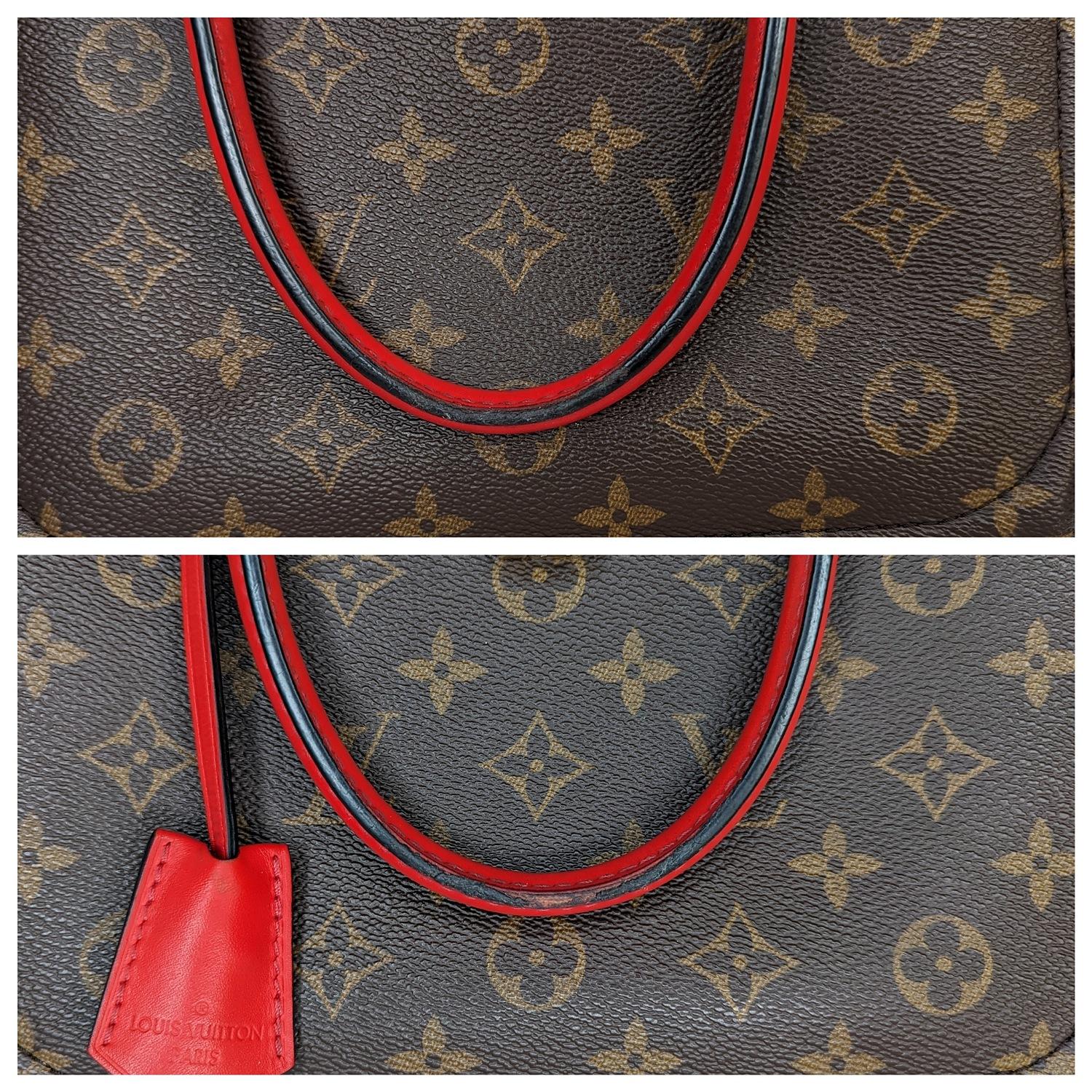 Louis Vuitton Monogram Flower Zipped Tote Coquelicot For Sale 4