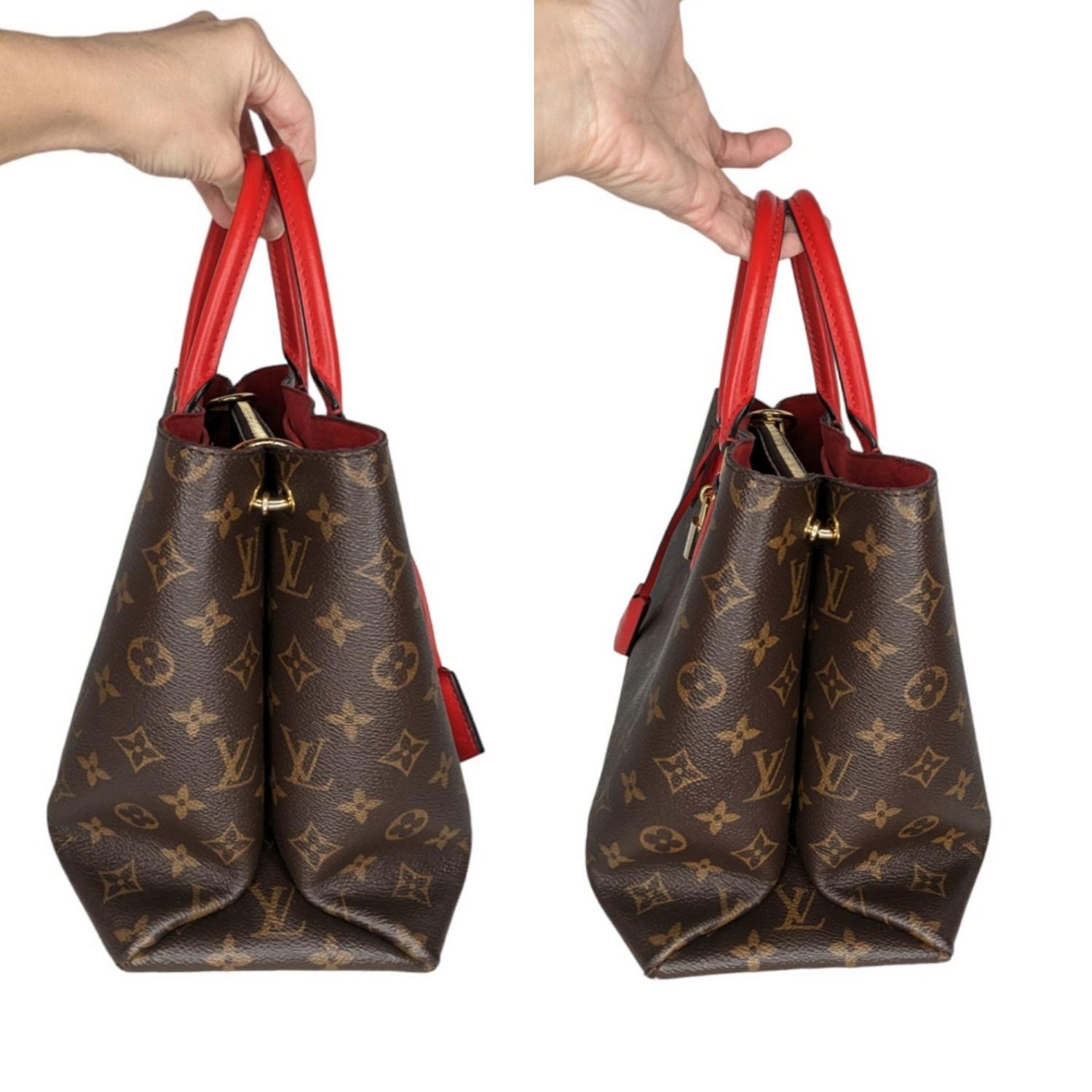 Louis Vuitton Monogram Flower Zipped Tote Coquelicot In Good Condition For Sale In Scottsdale, AZ
