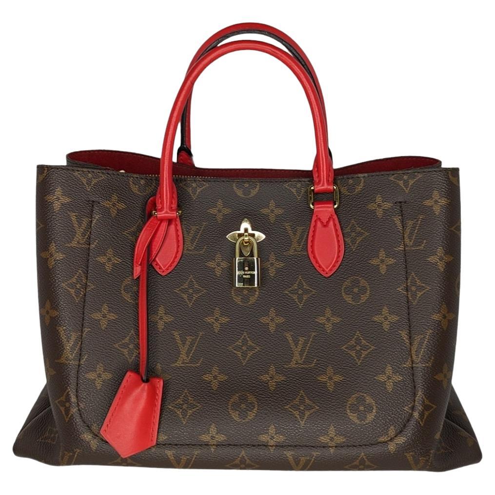 Louis Vuitton Monogram Flower Zipped Tote Coquelicot For Sale