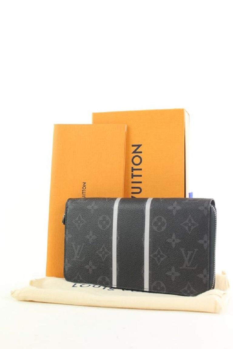 Louis Vuitton Monogram Fragment Black Eclipse Zippy Organizer 