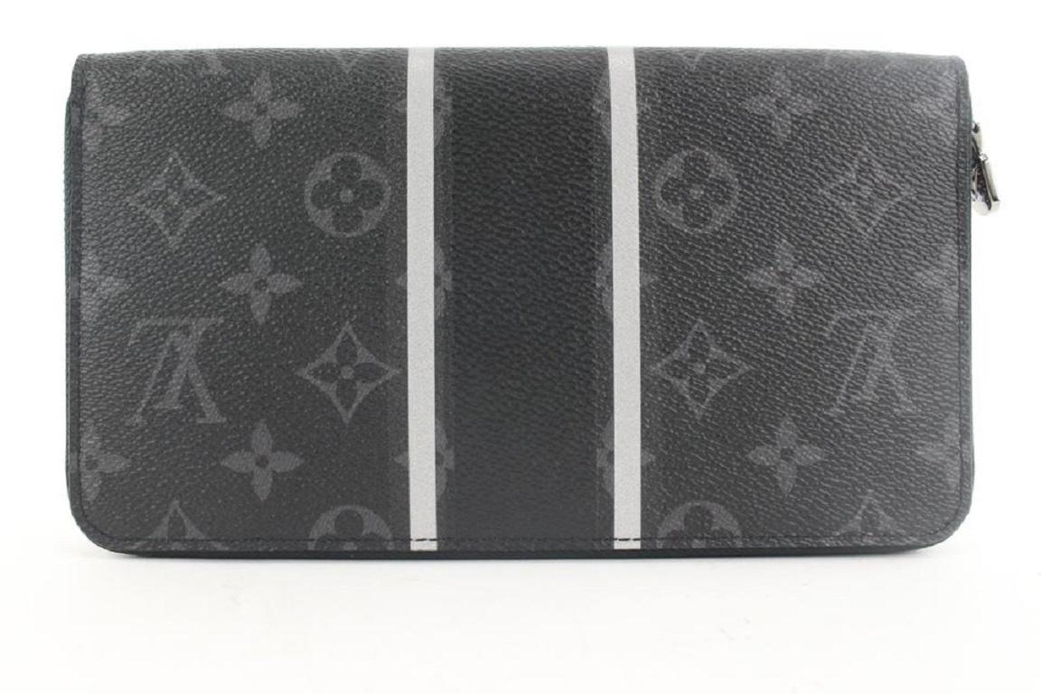 Louis Vuitton Monogram Fragment Black Eclipse Zippy Organizer 2Lv812 For Sale 1