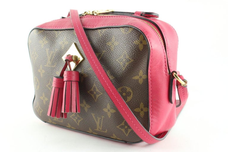 Louis Vuitton Monogram Freesia Saintogne Crossbody Camera Bag Tassels 1L0509C For Sale at 1stDibs