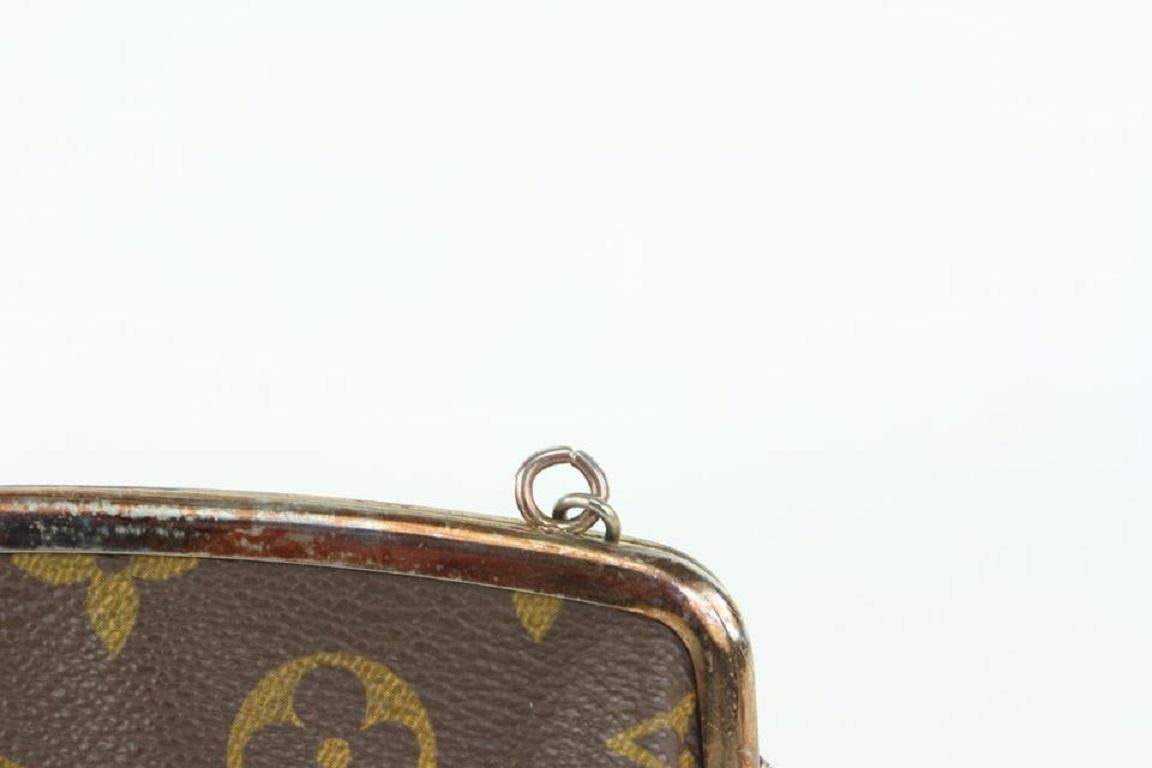 Louis Vuitton Monogram French Twist Purse Kisslock Pouch on Chain 101lv18 2