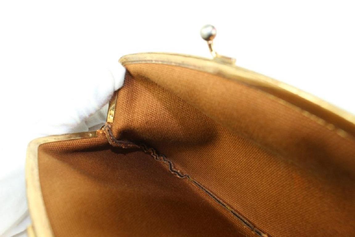 Louis Vuitton Monogram French Twist Purse Kisslock Pouch on Chain 101lv18 4