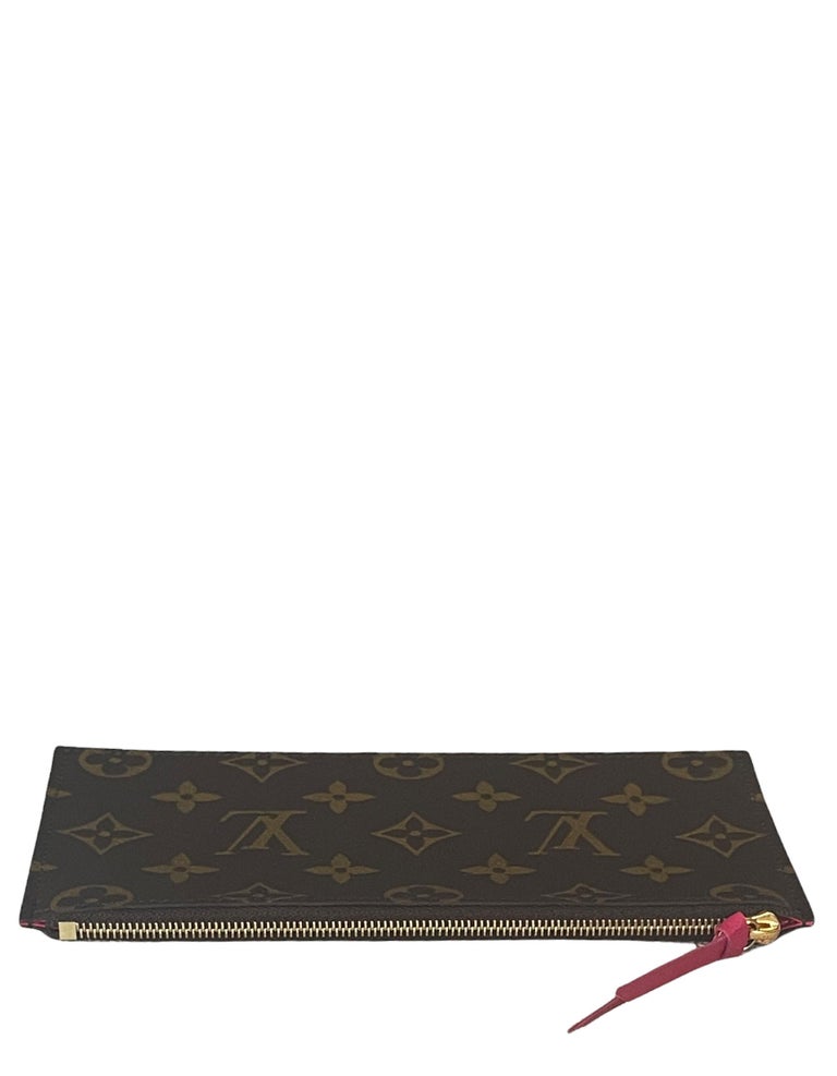 Louis Vuitton Monogram/ Fuchsia Felicie Chain Wallet Zippered Insert For  Sale at 1stDibs