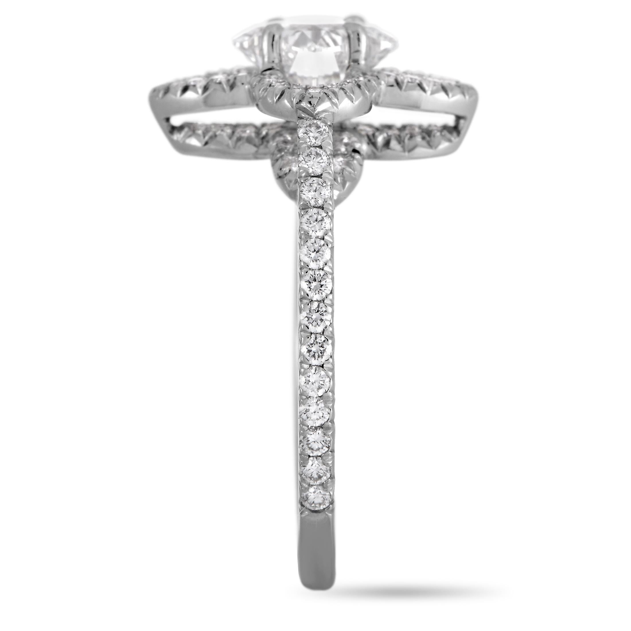Verlobungsring, Monogram Fusion 1,82 Karat Diamant Platin mit Monogramm von Louis Vuitton (Rundschliff) im Angebot