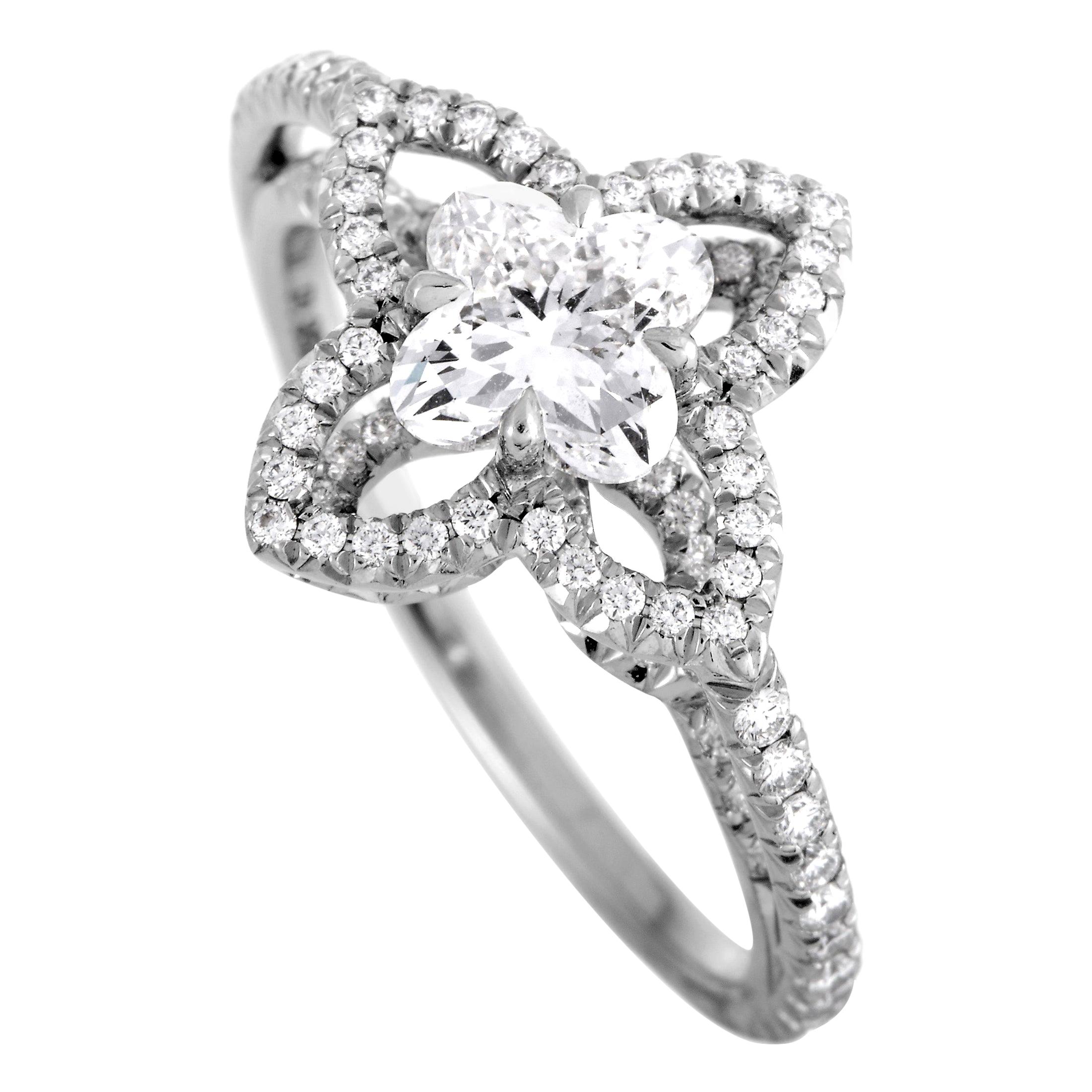 Louis Vuitton Monogram Fusion 1.82 Carat Diamond Platinum Engagement Ring