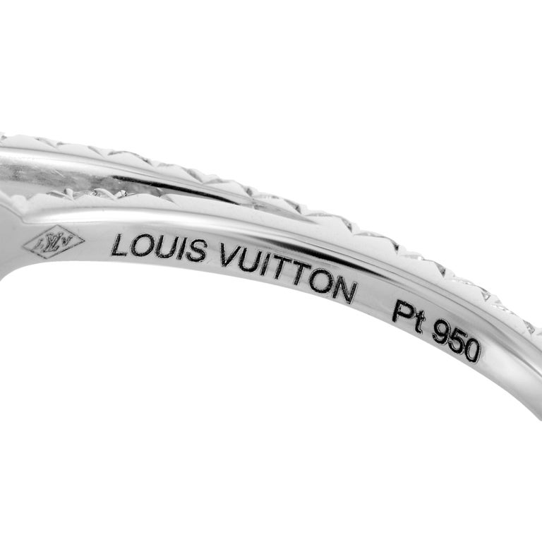 Louis Vuitton Monogram Fusion Diamond Platinum Engagement Ring at 1stdibs