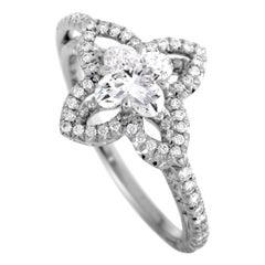 Louis Vuitton Monogram Fusion Diamond Platinum Engagement Ring