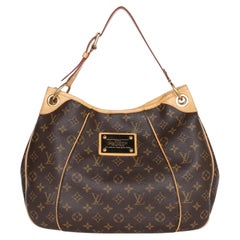 Louis Vuitton Monogram Galliera PM Brown Hobo Bag with Gold Hardware