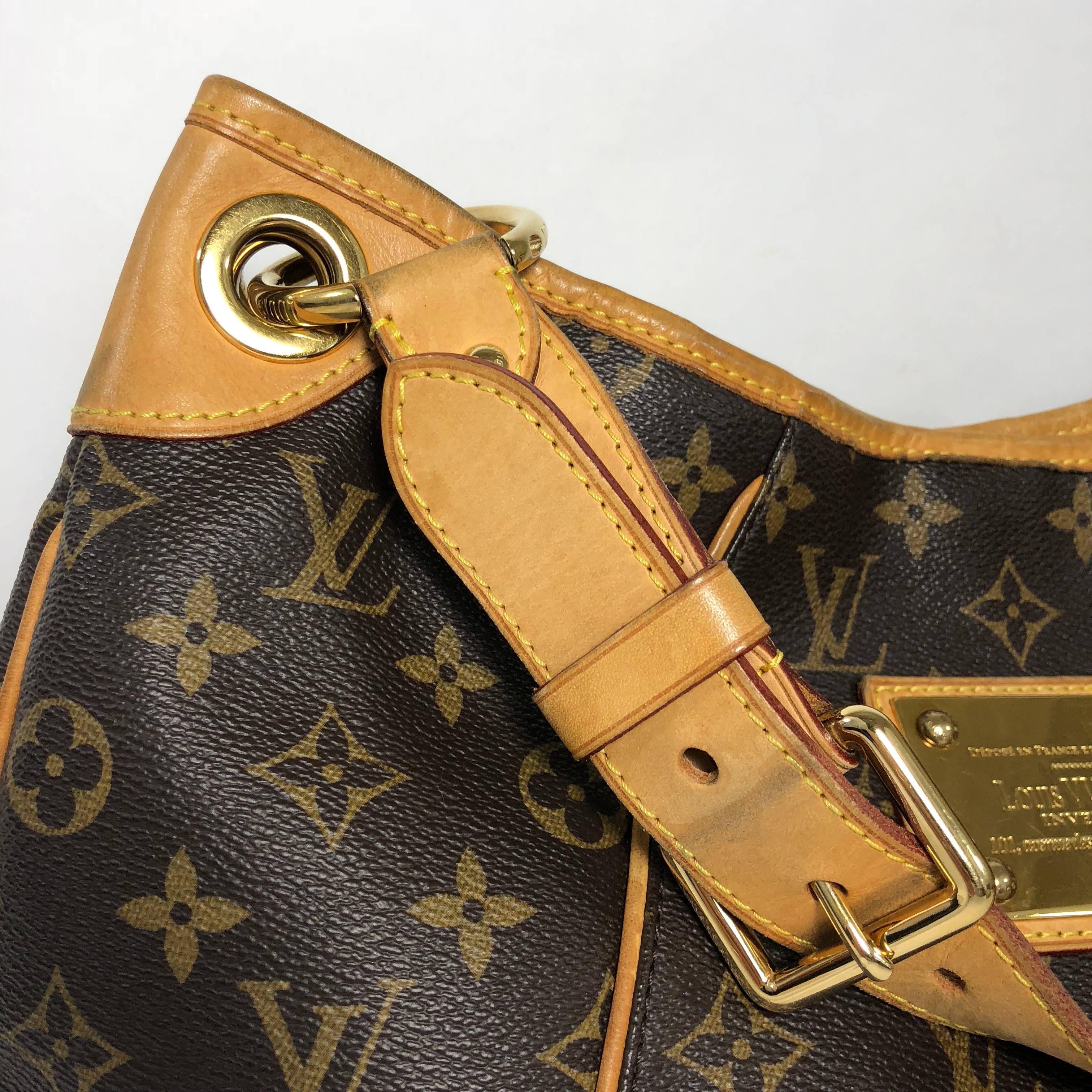 Black Louis Vuitton Monogram Galliera PM Hobo Bag For Sale