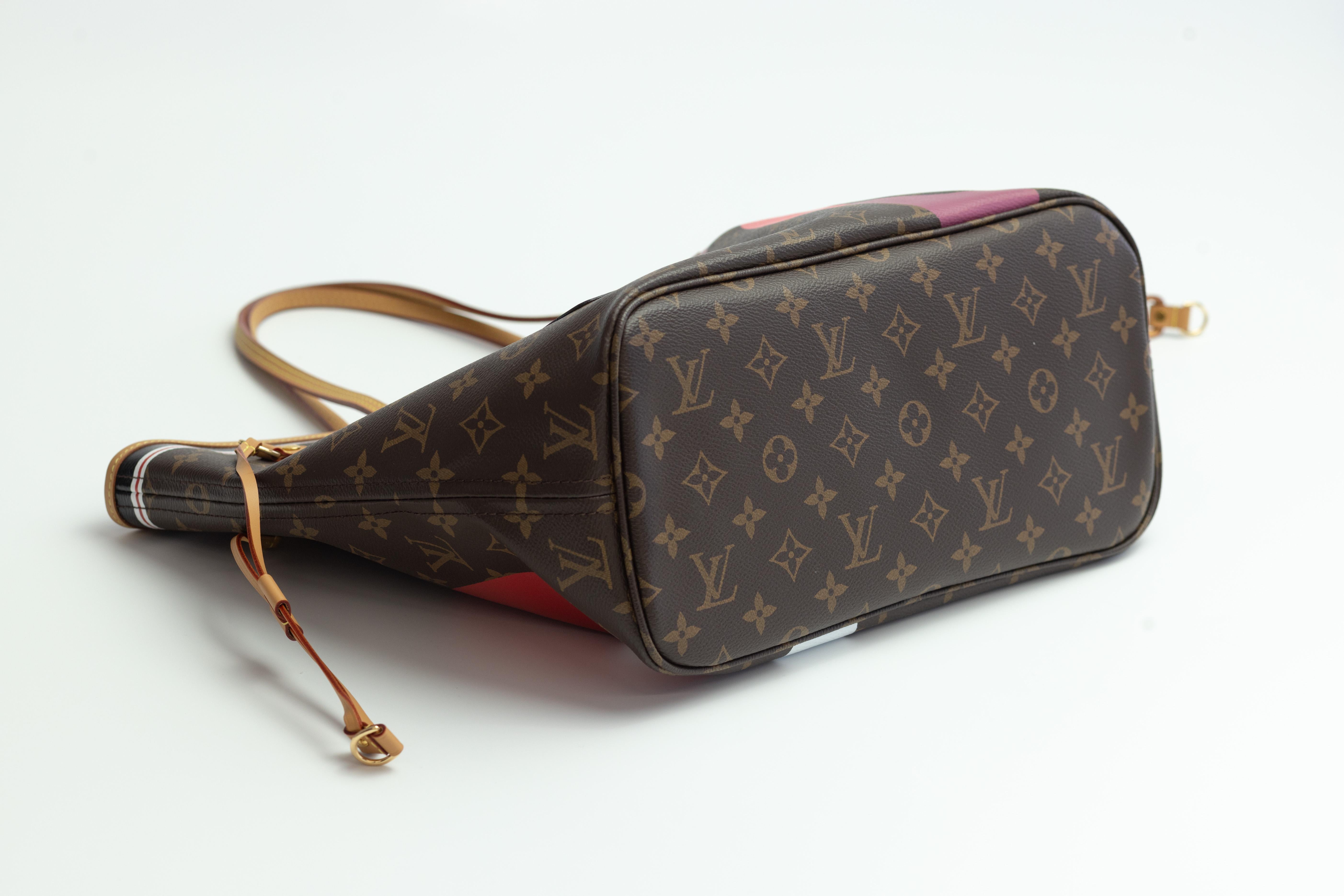 Louis Vuitton Monogram Game On Neverfull Mm Tote Bag For Sale 3